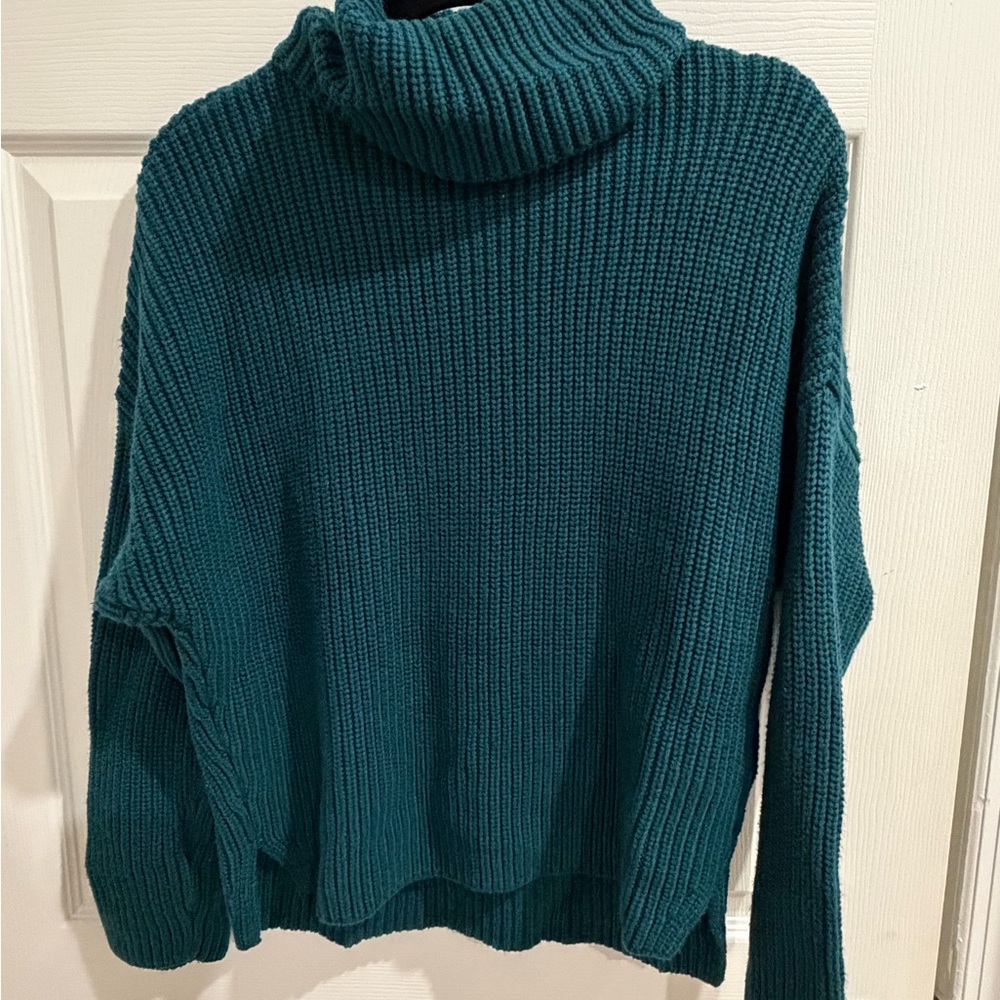Abercrombie & Fitch Teal Turtleneck Sweater